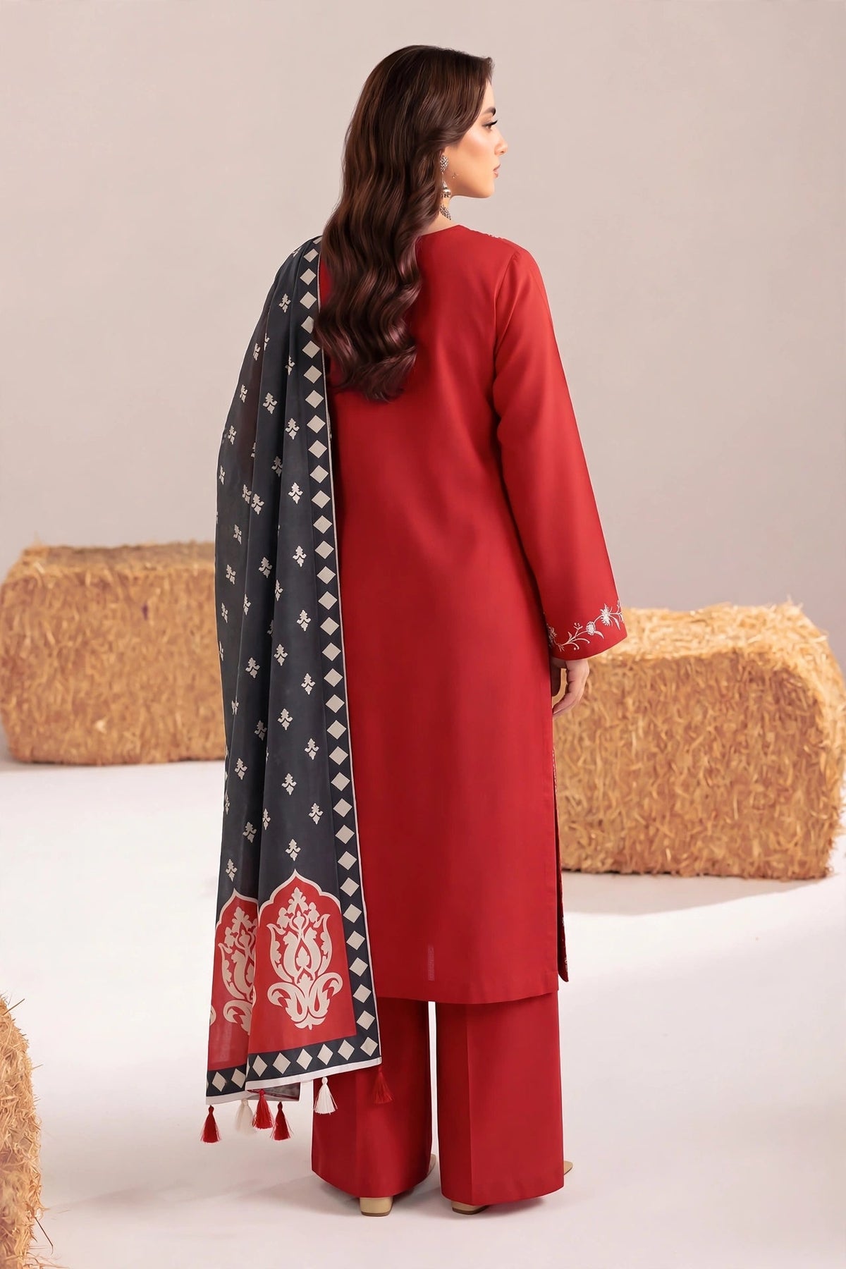 Dhanak-EMB-106 3Pc Unstitched