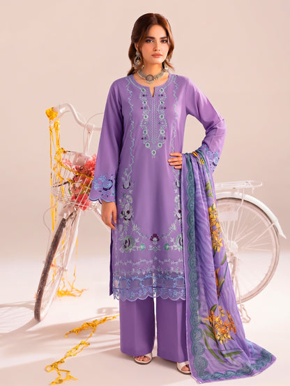Dhanak-EMB-101 3Pc Unstitched