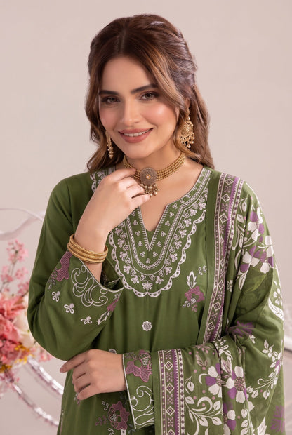 Dhanak-EMB-107 3Pc Unstitched