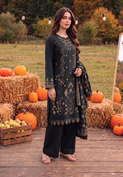 Dhanak-EMB-103 3Pc Unstitched