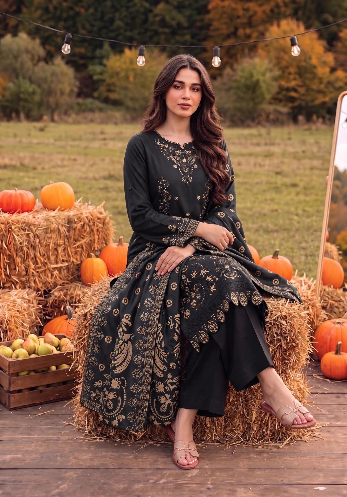 Dhanak-EMB-103 3Pc Unstitched