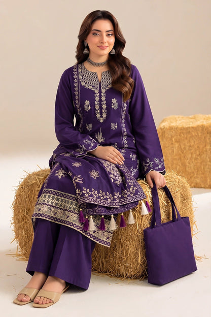 Dhanak-EMB-102 3Pc Unstitched