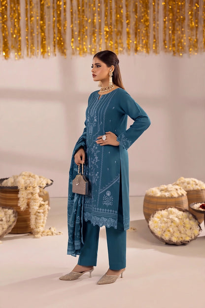 Dhanak-EMB-108 3Pc Unstitched