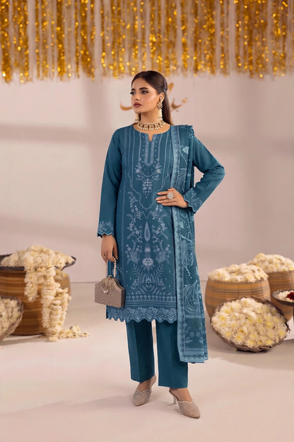 Dhanak-EMB-108 3Pc Unstitched